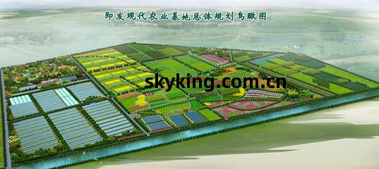 即發(fa)現(xian)代(dai)農(nong)業(ye)基(ji)地(di)鳥瞰(kan)圖(tu) 農業(ye)旅(lv)遊(you)開(kai)發(fa)的融合與(yu)機(ji)遇(yu)